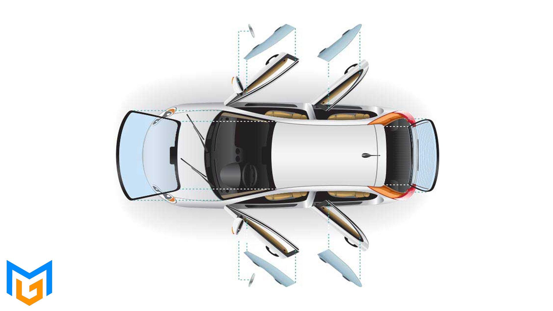 انواع شیشه خودرو