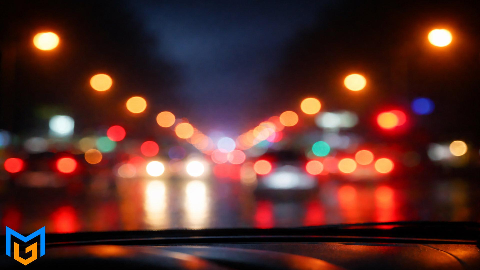 هاله نور چراغ‌ها 