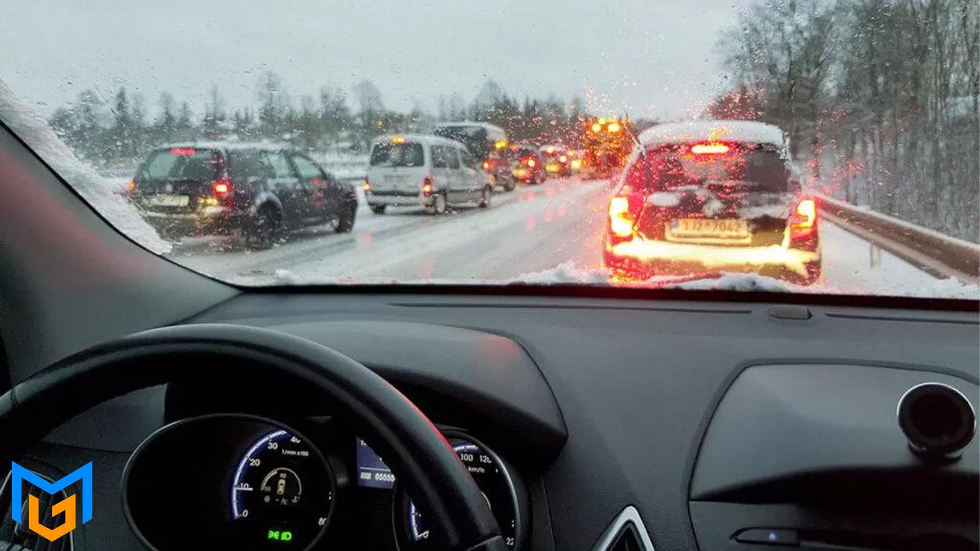 کاهش افت دید راننده در شرایط برفی