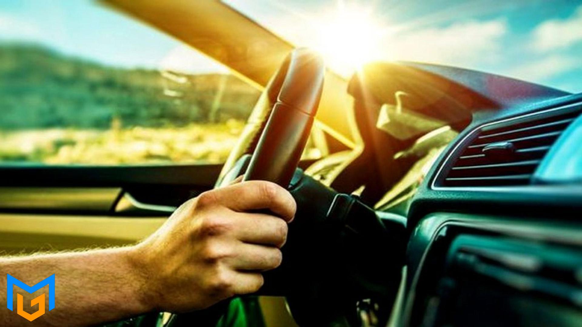 تابش شدید خورشید و اختلال در دید راننده