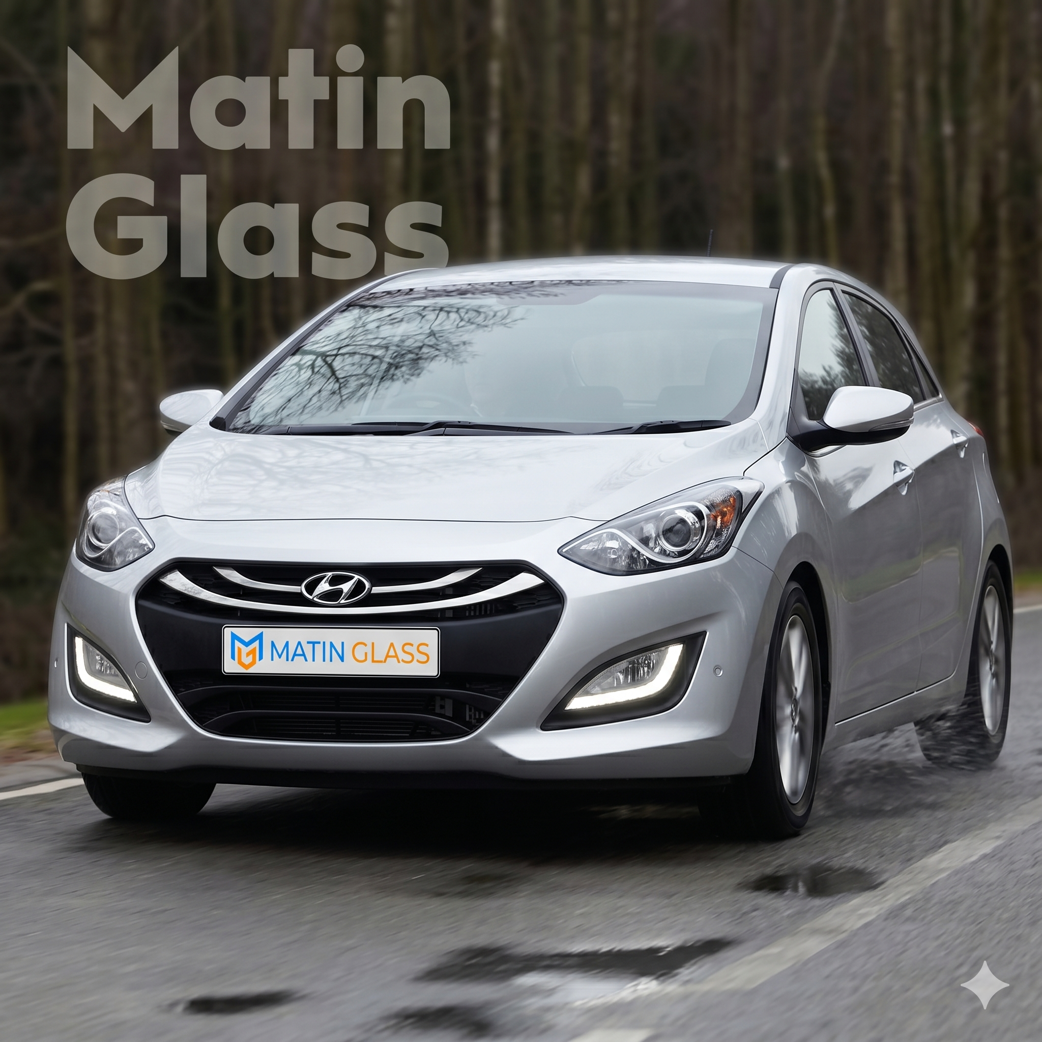 شیشه فابریک هیوندای i30 مدل 2014 تا 2017